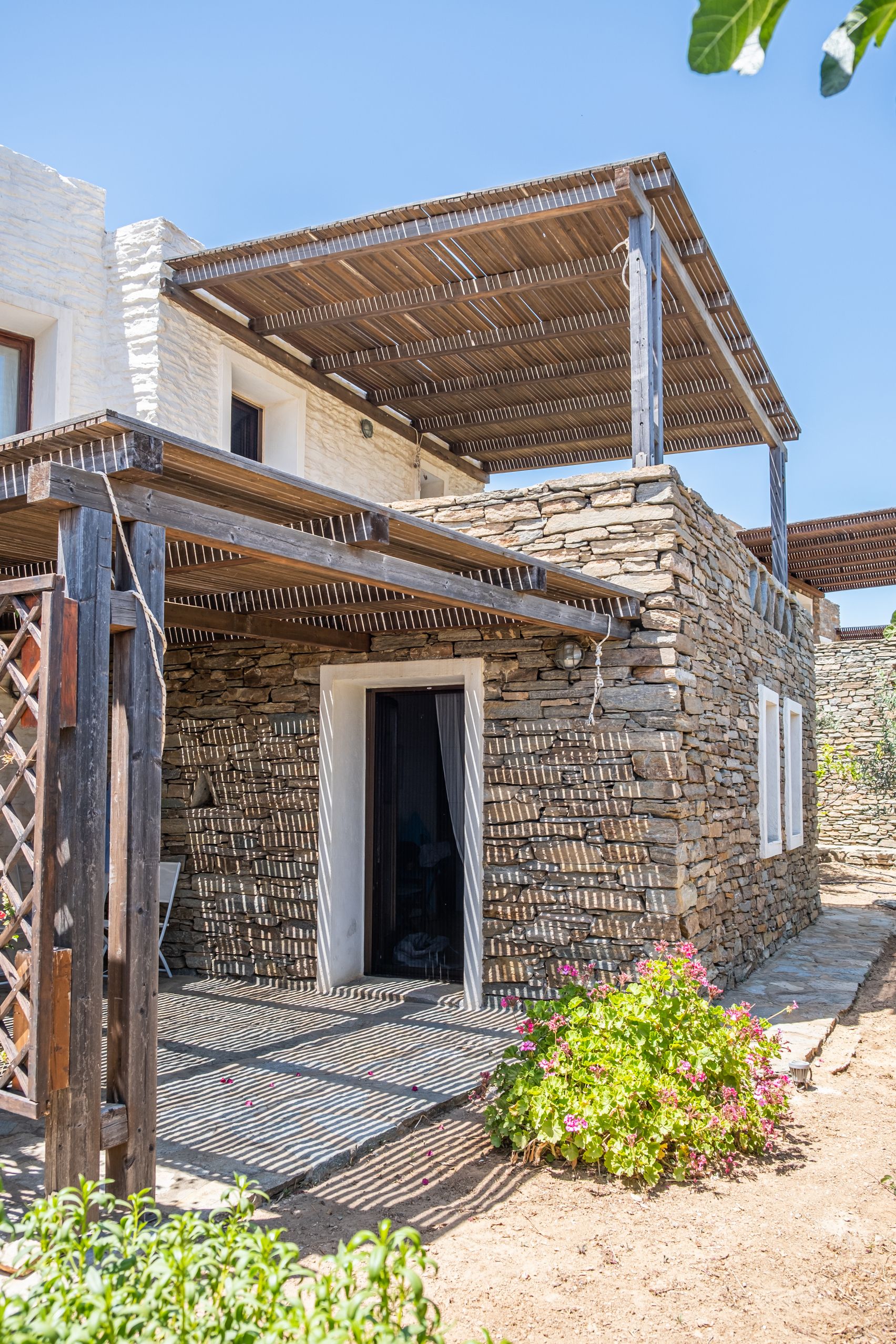 View of the Aegean from the garden